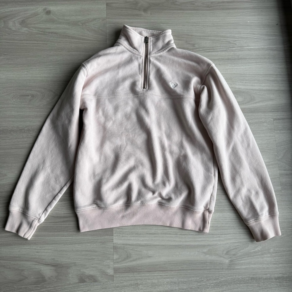 Aritzia Light Pink Quarter-Zip Sweatshirt